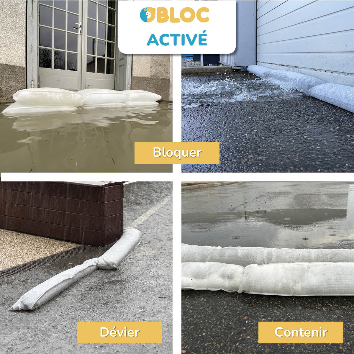 obloc protections inondations barrières anti inondations sacs et boudins