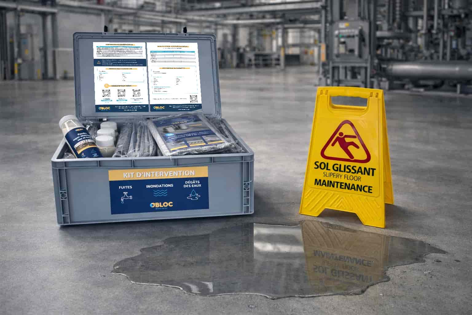 obloc kit intervention inondations fuites degats des eaux