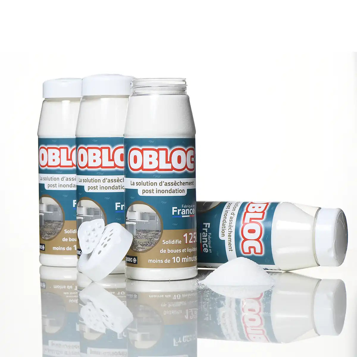 Poudre super absorbante eau et boue