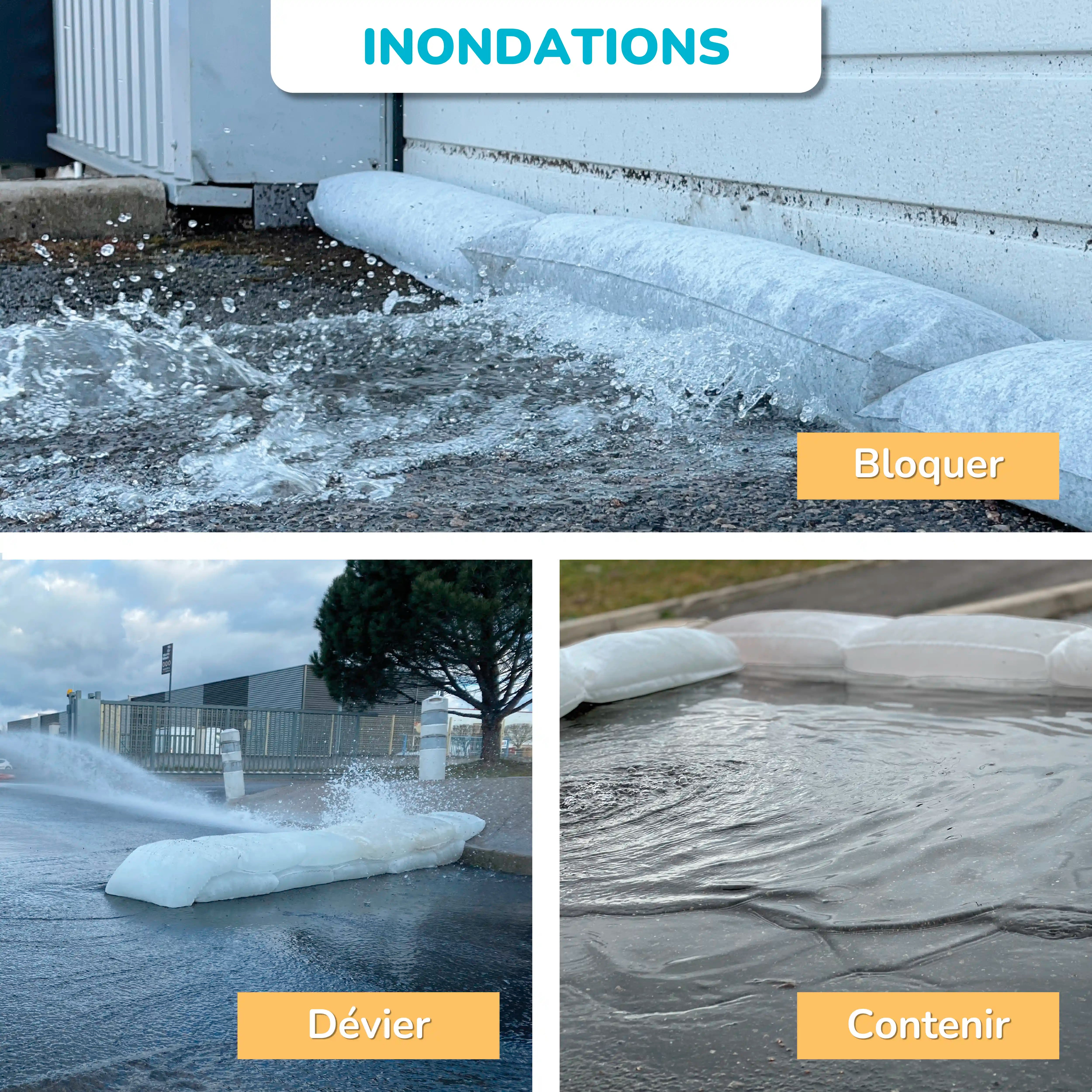 Flood Control Kit | Absorbent Barrier Against Leaks and Water Damage