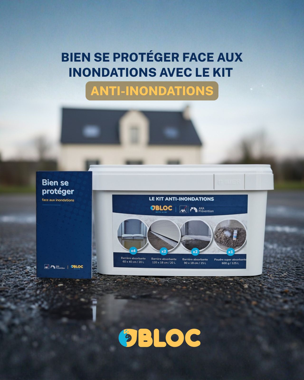 kit anti-inondation OBLOC protection habitation contre crues