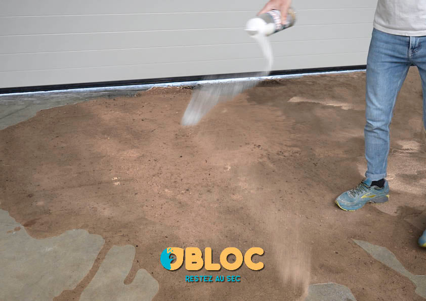 poudre super absorbante eau et boue obloc