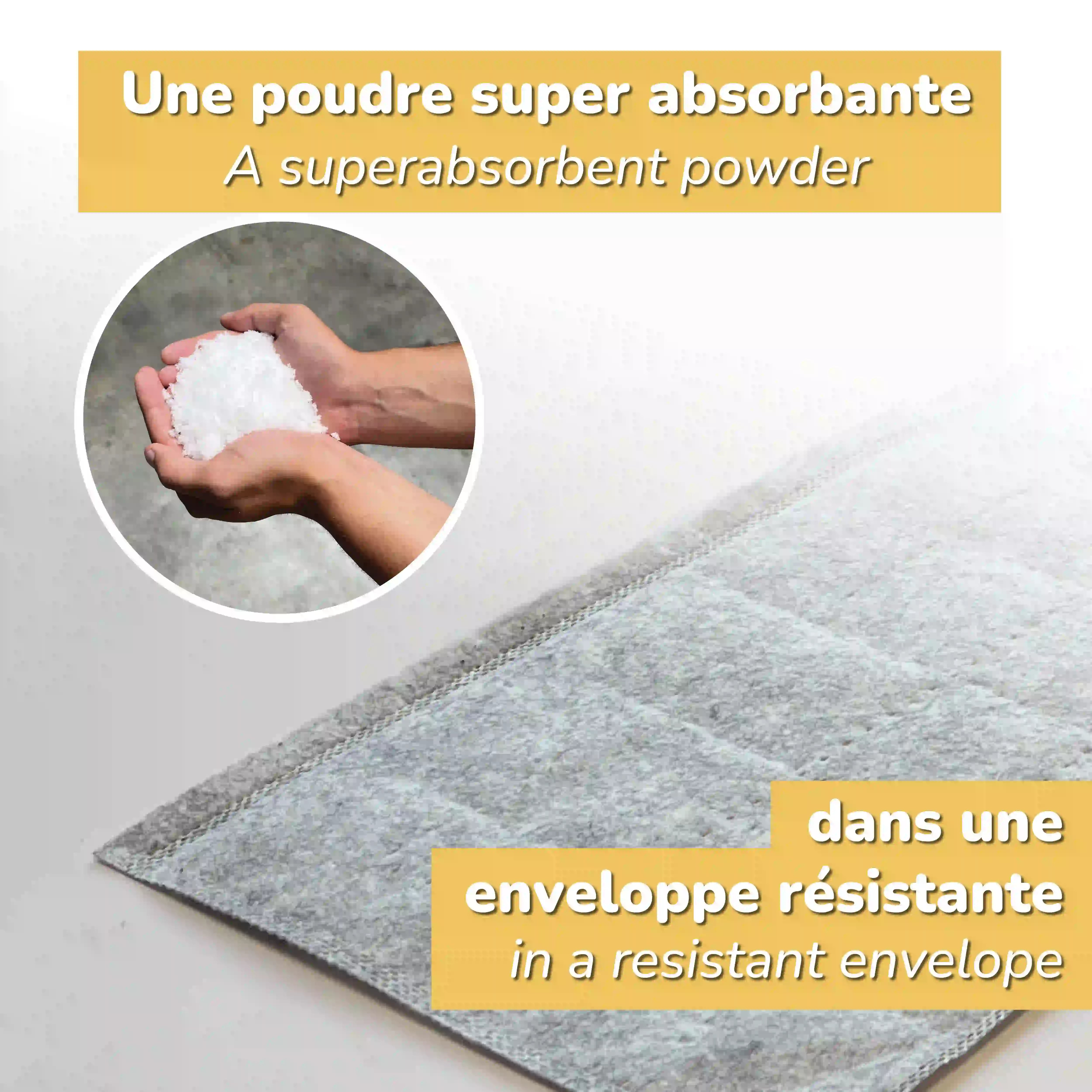 Boudin anti inondation | Barrière absorbante contre les fuites et dégâts des eaux