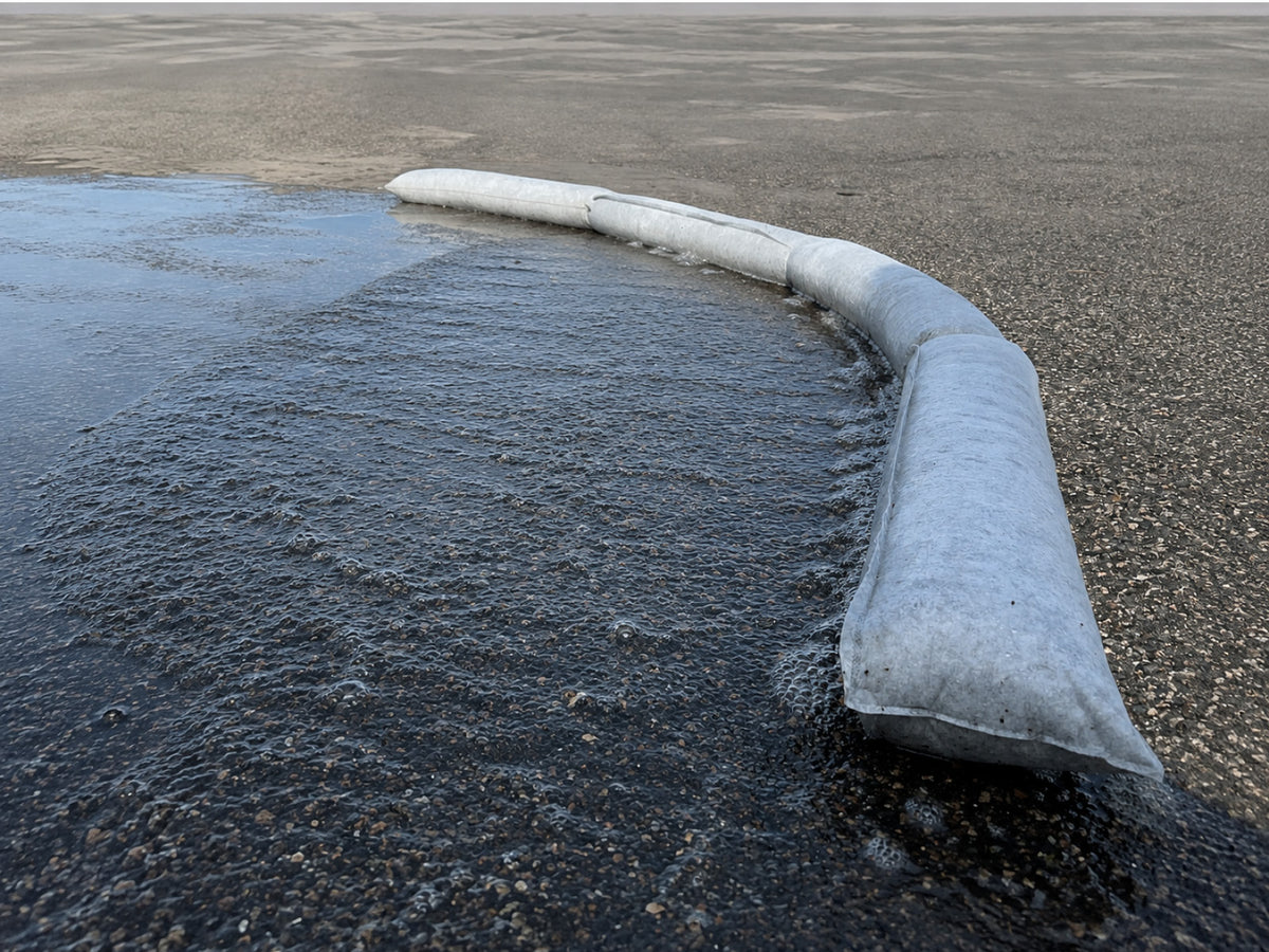 Déviation d'un ruissellement d'eau avec les boudins OBLOC®
