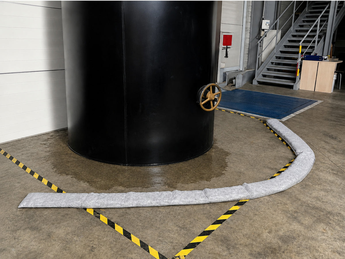 Protection d'un déversement de cuve sur un site industriel